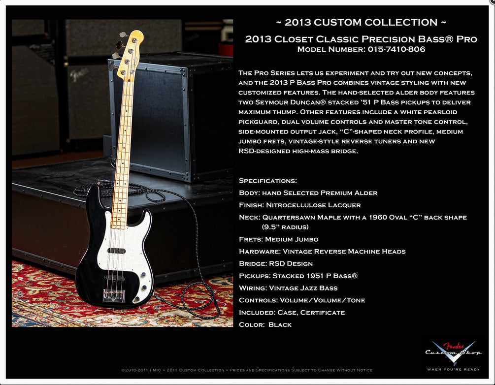 Fender Custom Shop Precision Pro