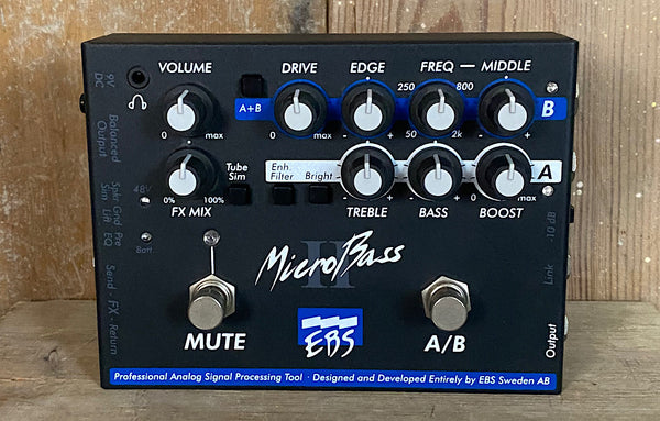 EBS MicroBass II Preamp/DI-box (pre owned) – The Bass Gallery