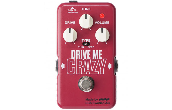 EBS / DRIVE ME CRAZY Hi Gain Distortion イービーエス ディストーション EBS Drive Me Crazy Distortion/Overdrive – The Bass Gallery