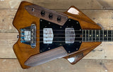 Burns Flyte 4 left-handed conversion bass guitar, made in England, 1970s