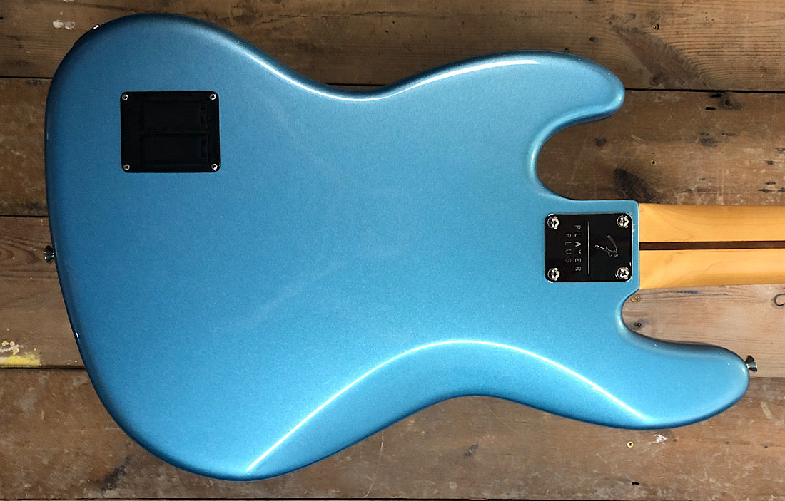 Fender Player Plus 5-String Jazz Bass V in Opal Spark Blue