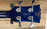 Vintage Revo Series Supreme Semi Acoustic Short Scale Bass Blueburst