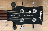 Vintage Revo Series Supreme Semi Acoustic Short Scale Bass Blueburst