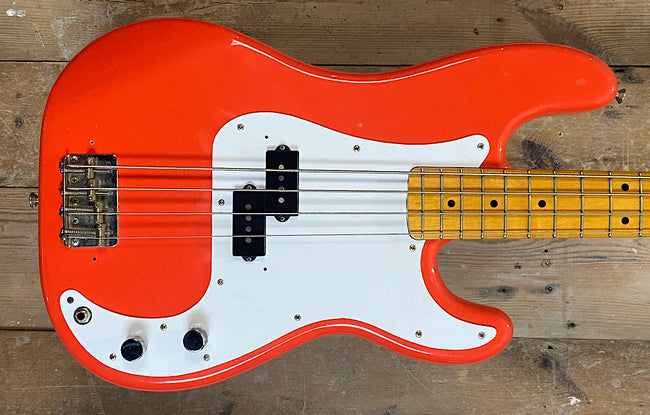Squier PB-57 JV Precision Bass Fiesta Red