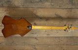 Burns Flyte 4 left-handed conversion bass guitar, made in England, 1970s