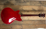 Vintage Revo Series Supreme Semi Acoustic Short Scale Cherry Red