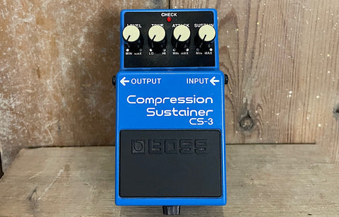 compressor sustainer pedal Boss CS-3 Compressor Sustainer (Pre-Owned) – The Bass Gallery