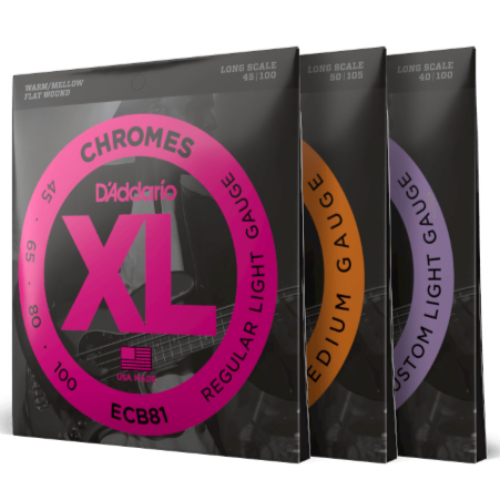 D'Addario XL Chromes Flat Wound Strings