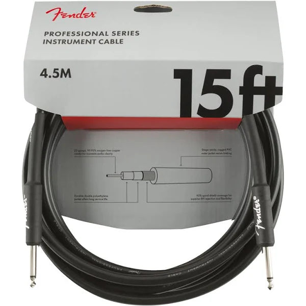 Fender Professional 15ft Straight Instrument Cable