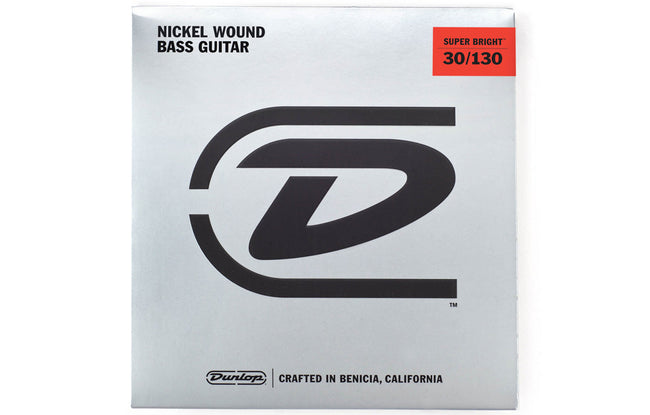 Dunlop Super Bright Nickel Wound Bass Strings (6 String Set) - The Bass Gallery