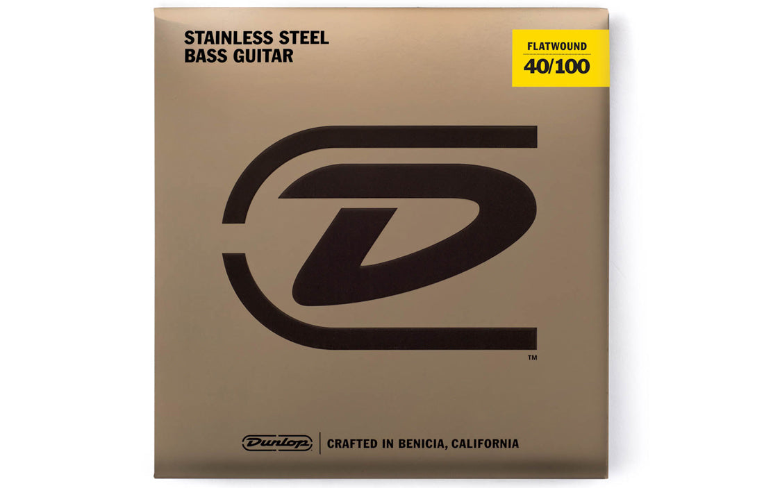 Dunlop Stainless Steel Flatwound Bass Strings (4 String Set) - The Bass Gallery