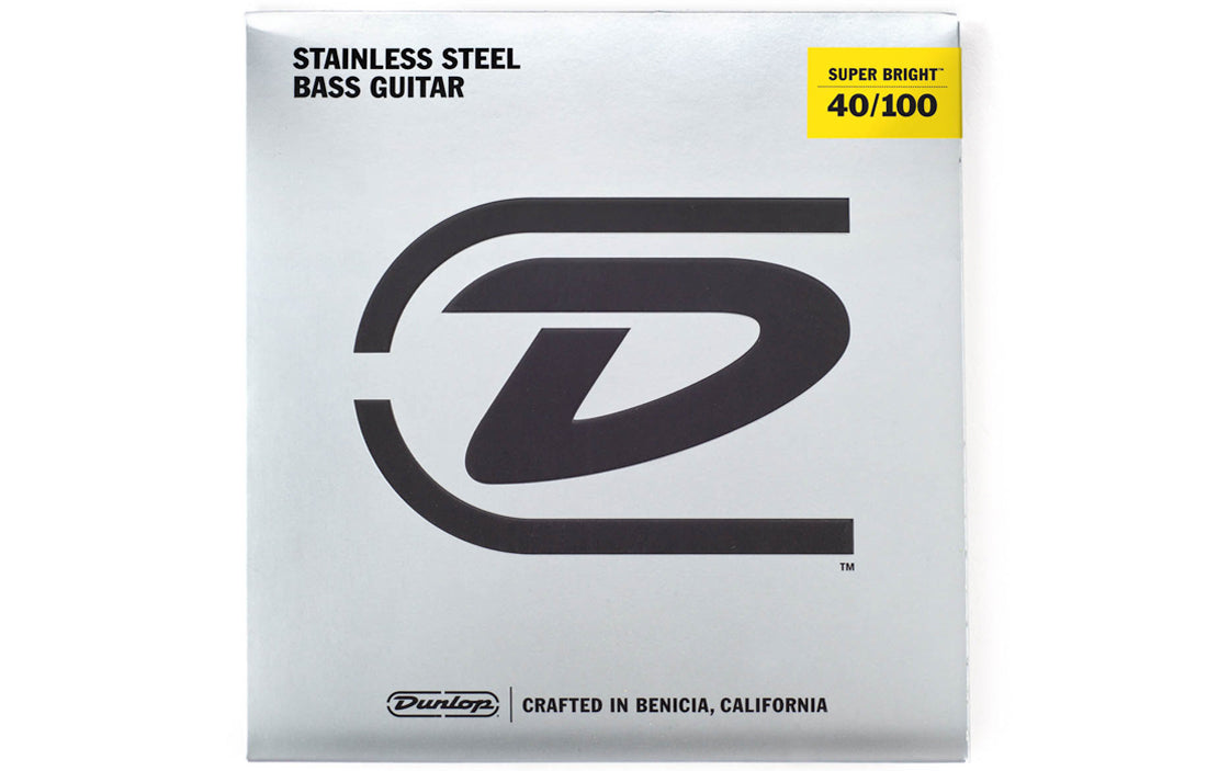 Dunlop Super Bright Stainless Steel Wound Bass Strings (4 String Set) - The Bass Gallery