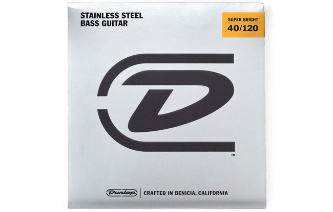Dunlop Super Bright Stainless Steel Wound Bass Strings (5 String Set) - The Bass Gallery