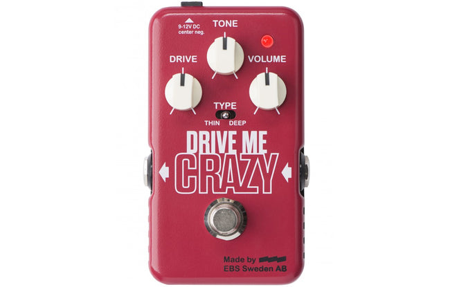 EBS Drive Me Crazy Distortion/Overdrive - The Bass Gallery
