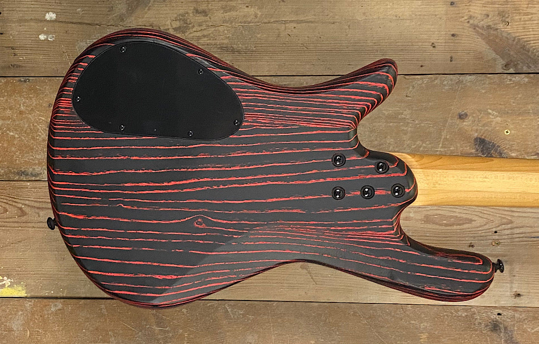 Spector NS Pulse 4 - Carbon Cinder Red Pre-Owned – The Bass Gallery