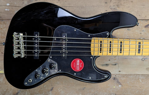 ベース Squier Classic Vibe '70s JazzBassV Black Squier Classic Vibe '70s Jazz Bass - Black | Sweetwater