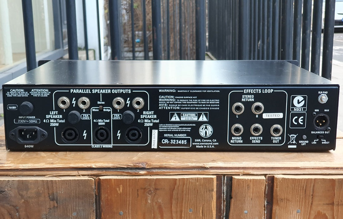 SWR SM-500 Tube Preamp/Solid State Power Amp – The Bass Gallery