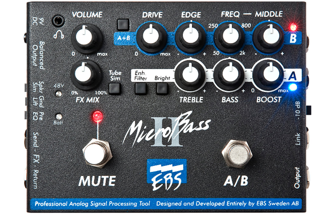 EBS MicroBass II Preamp/DI-box - The Bass Gallery