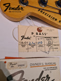 Fender Precision bass 1977 Left handed