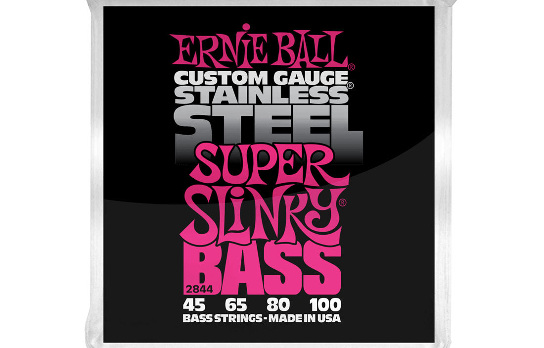 Ernie Ball Super Slinky Stainless Steel 45-100 - The Bass Gallery