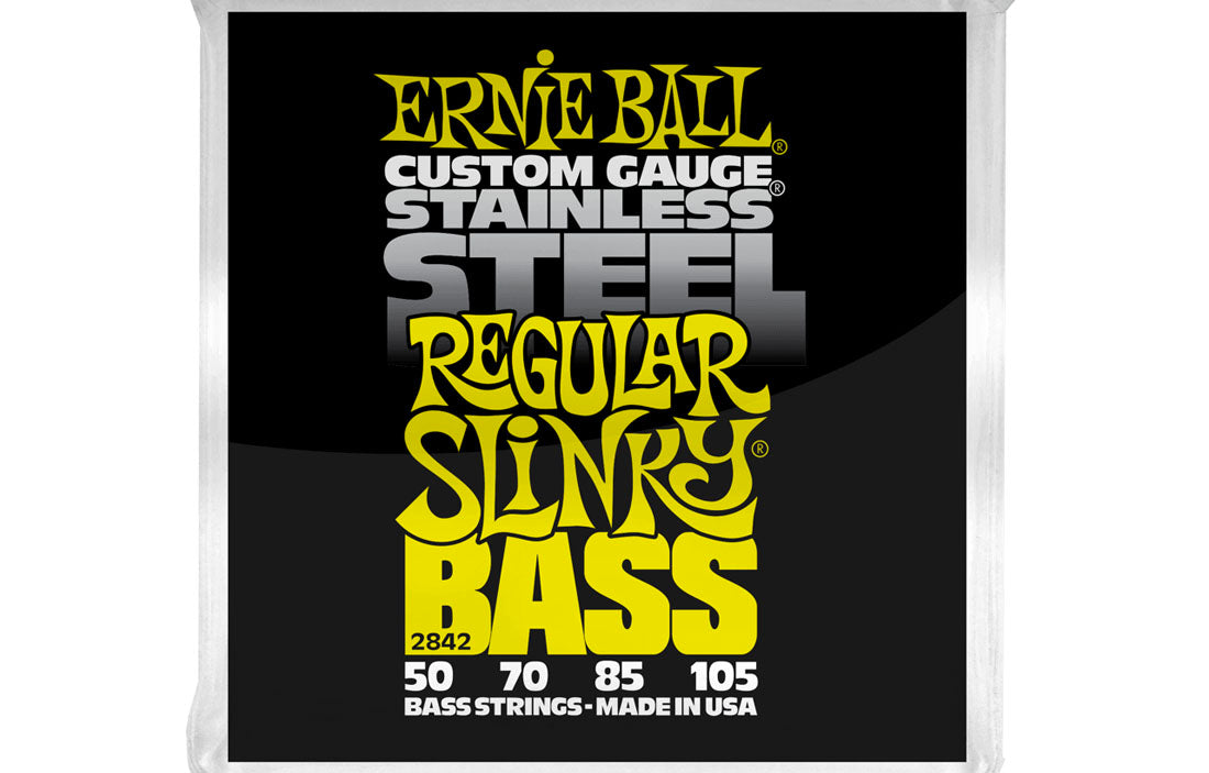 Ernie Ball Regular Slinky Stainless Steel 50-105 - The Bass Gallery