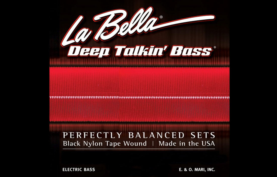 LaBella Deep Talkin' Bass Black Nylon Tape Wound 4 String - The Bass Gallery